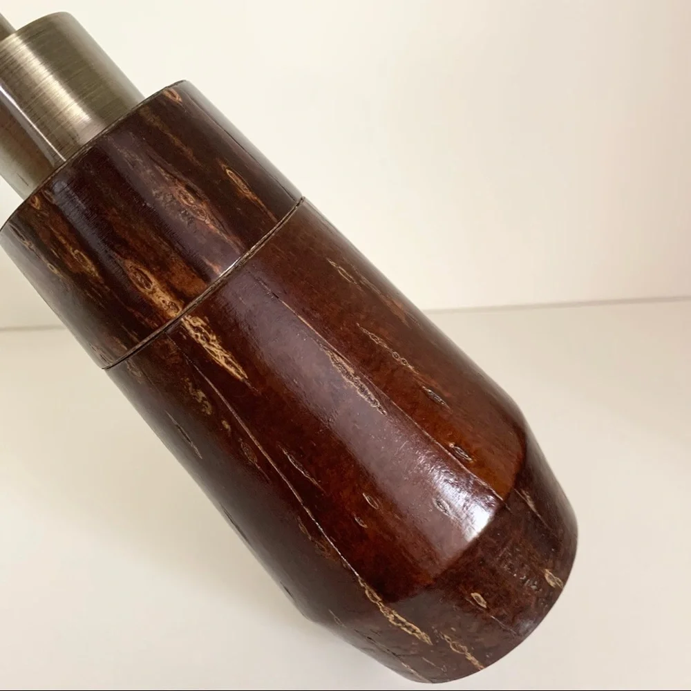 NWOT Java wood lotion soap pump dispenser